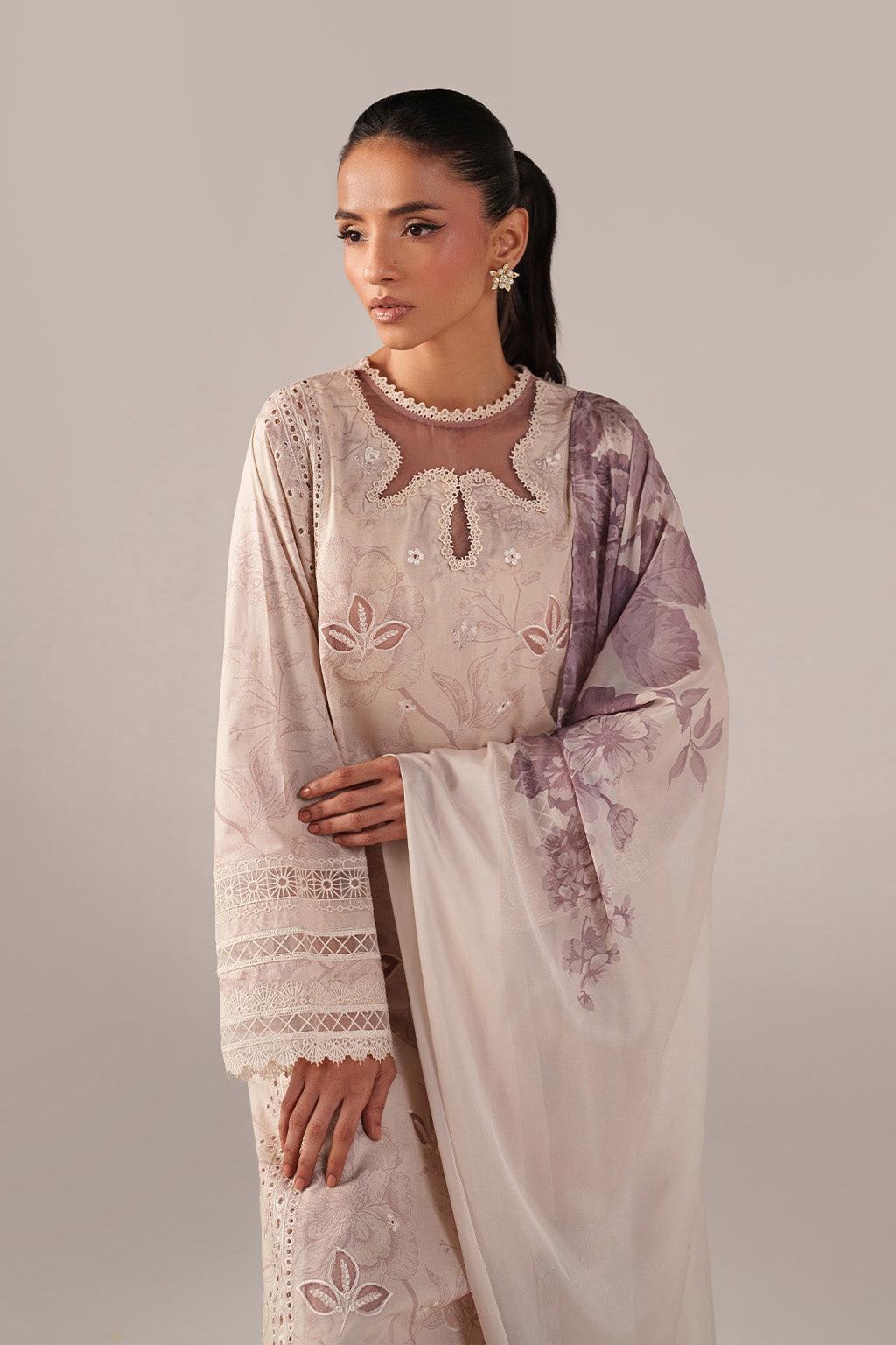 Iznik | Spring/Summer Lawn 26 | SS-01 - Luxury Dress - available at Maria Faisal in UK and USA.