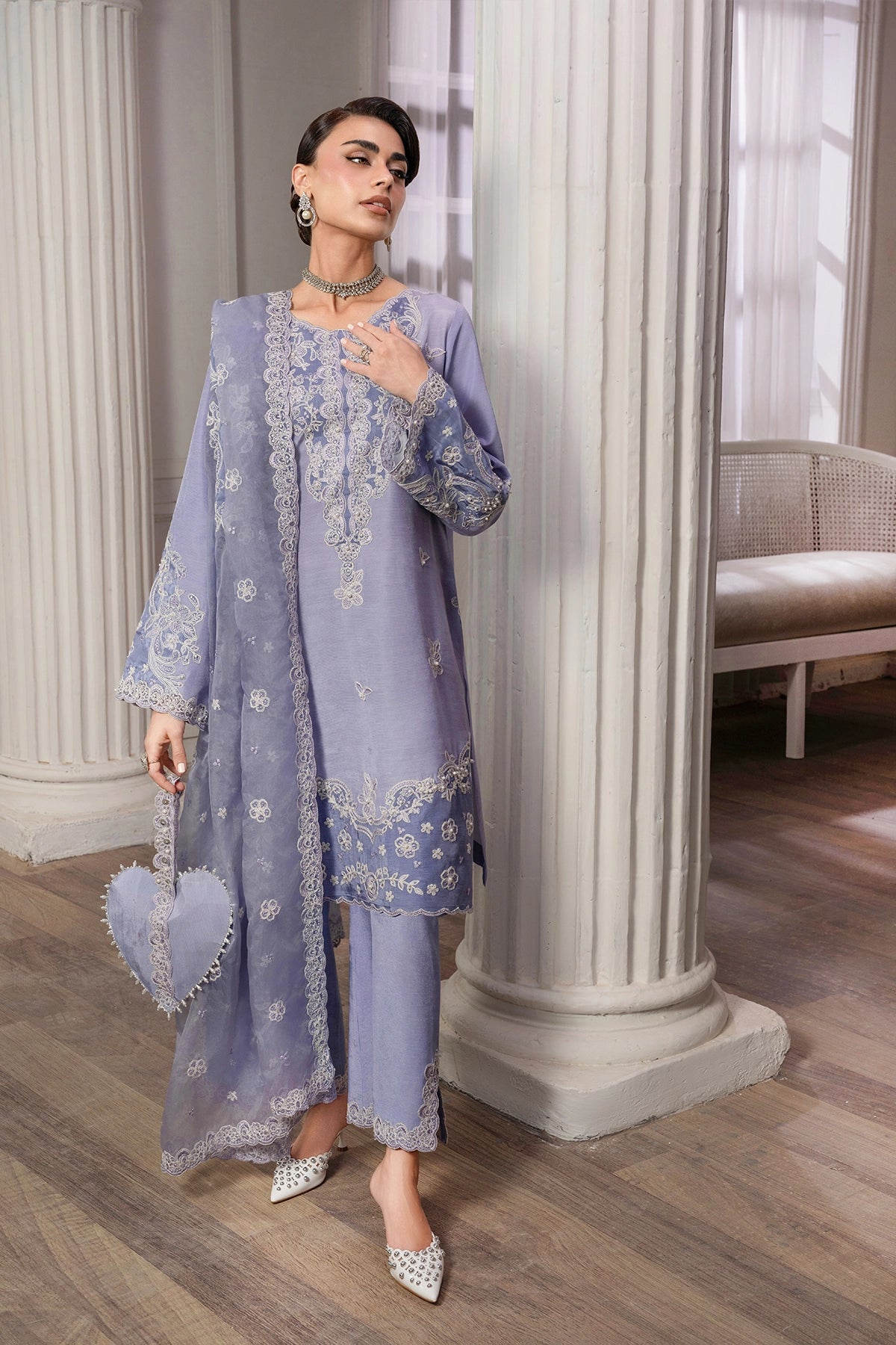 Rangrasiya | Lumeire Silk |Mistica - Luxury Dress - available at Maria Faisal in UK and USA.