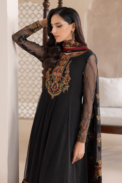 Baroque | Formals Collection | EMBROIDERED CHIFFON UF-417 - Formal Dress - available at Maria Faisal in UK and USA.
