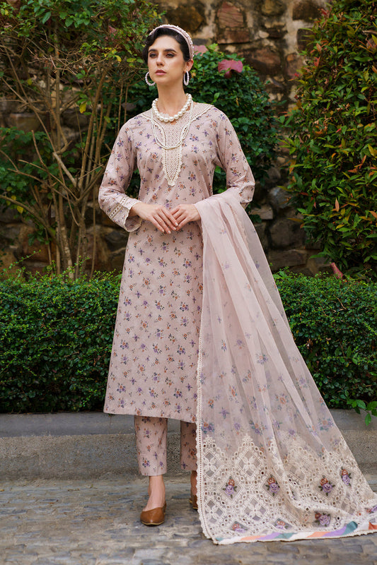 Baroque | Luxury Pret 24 | LAWN UF-590 - Designer Dress with Intricate embroidery and embellishments. Shop elegent wedding dress at Maria Faisal.