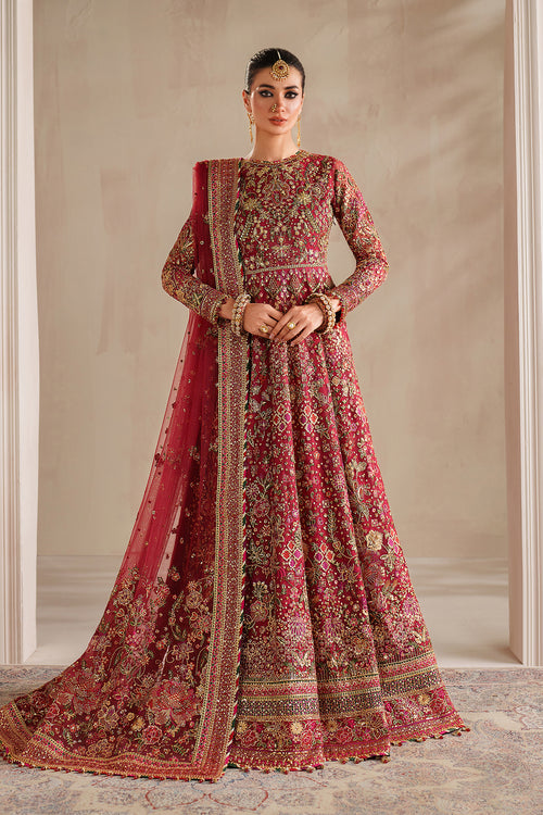 Baroque | Formals Collection | EMBROIDERED NET UF-4370 - Formal Dress - available at Maria Faisal in UK and USA.