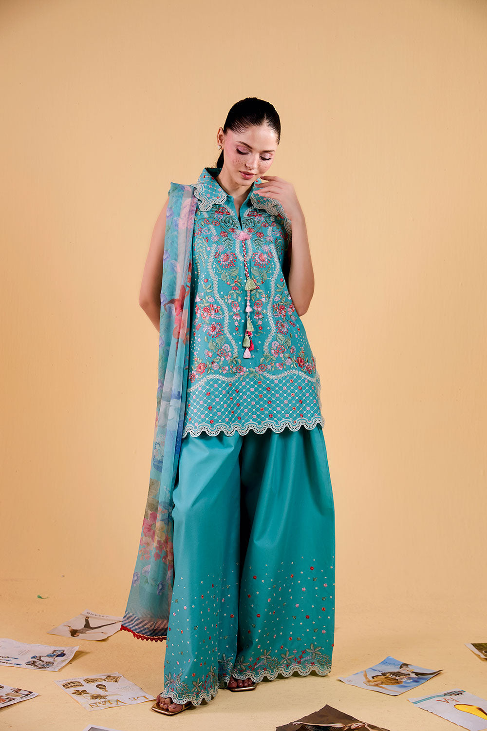 Sobia Nazir | Vital 26 | 5A - Luxury Dress - available at Maria Faisal in UK and USA.