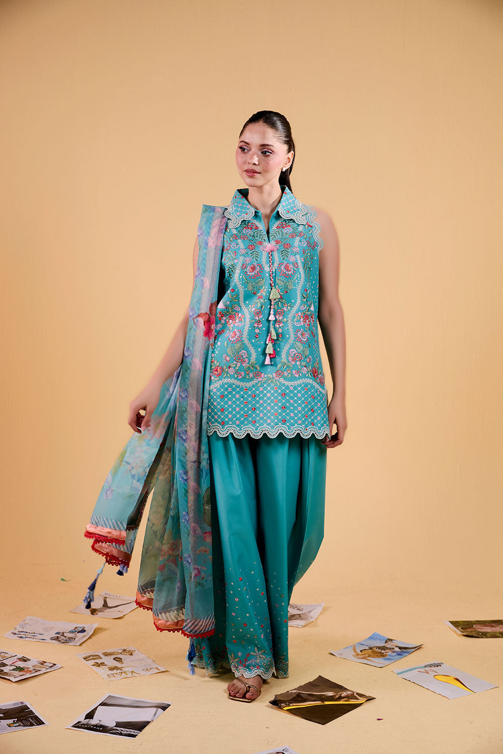 Sobia Nazir | Vital 26 | 5A - Luxury Dress - available at Maria Faisal in UK and USA.