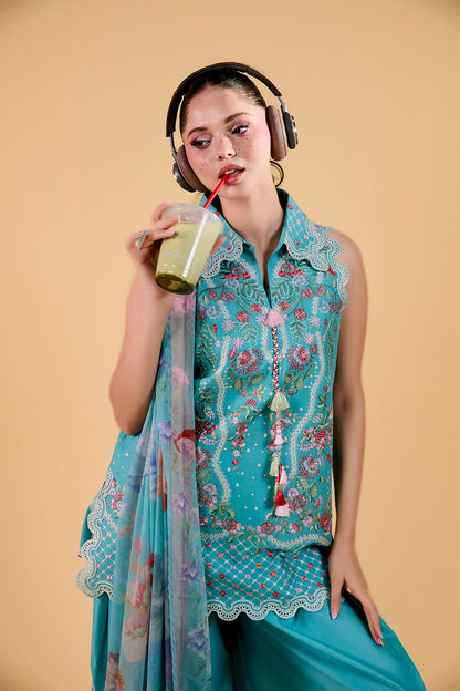 Sobia Nazir | Vital 26 | 5A - Luxury Dress - available at Maria Faisal in UK and USA.