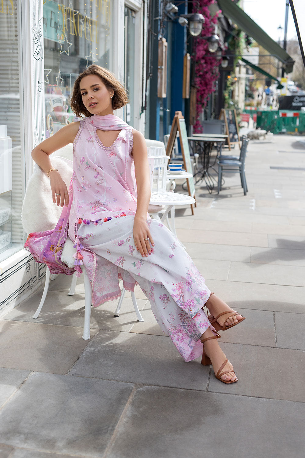 Sobia Nazir | Prints 26 | 5A - Luxury Dress - available at Maria Faisal in UK and USA.