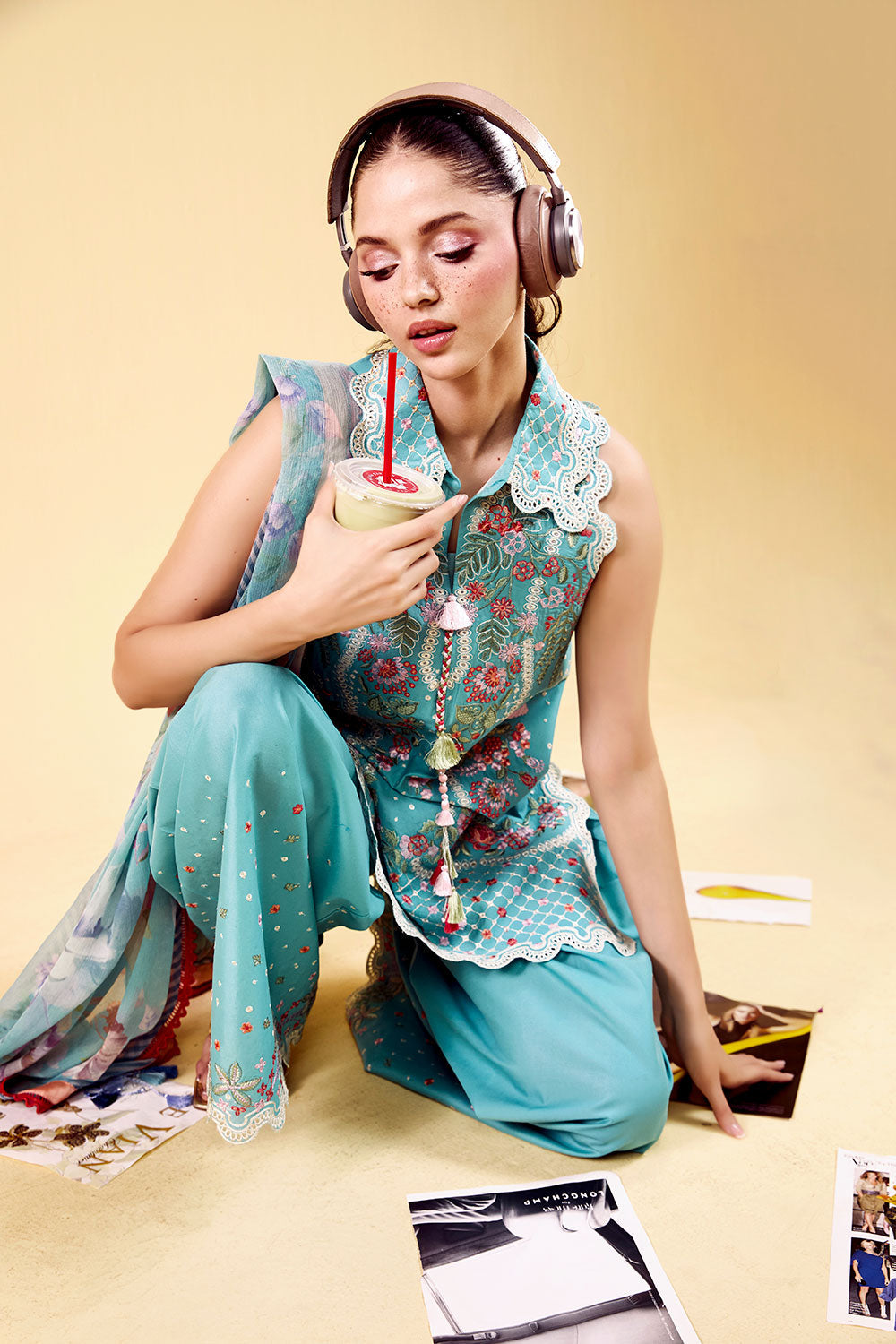 Sobia Nazir | Vital 26 | 5A - Luxury Dress - available at Maria Faisal in UK and USA.