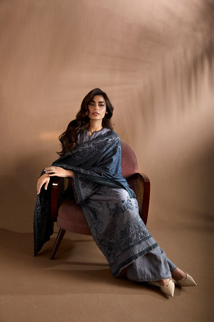 Sobia Nazir | Winter Shawl 25 | Design 5B - Formal Dress - available at Maria Faisal in UK and USA.