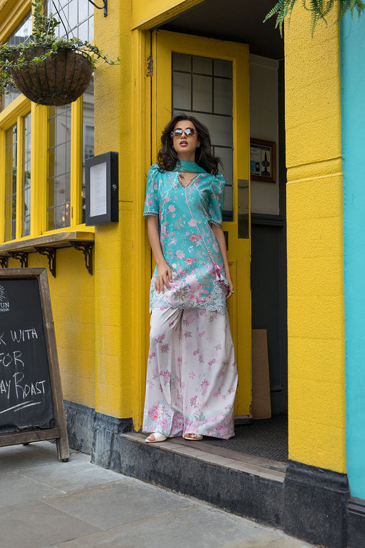 Sobia Nazir | Prints 26 | 5B - Luxury Dress - available at Maria Faisal in UK and USA.
