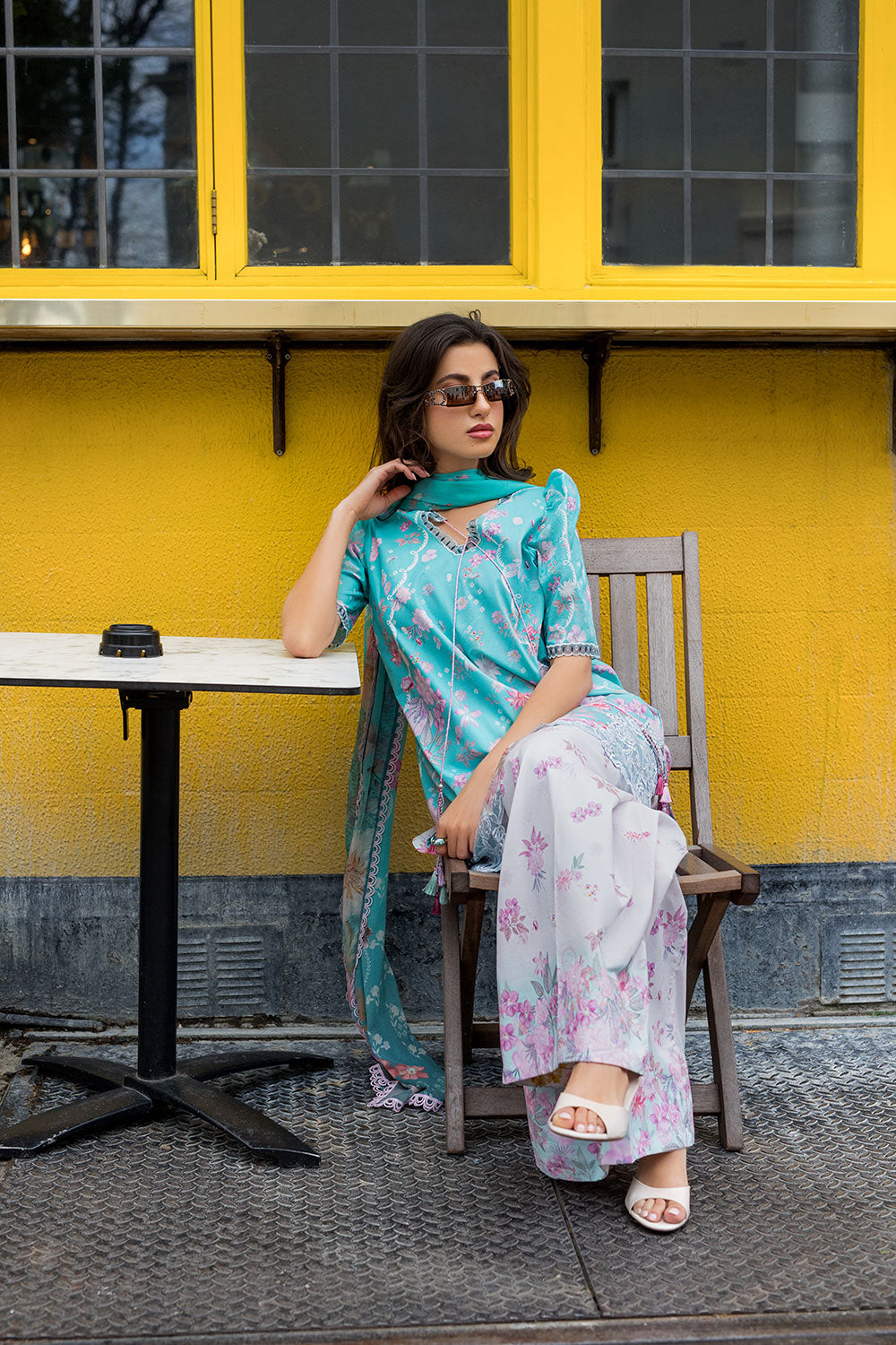 Sobia Nazir | Prints 26 | 5B - Luxury Dress - available at Maria Faisal in UK and USA.