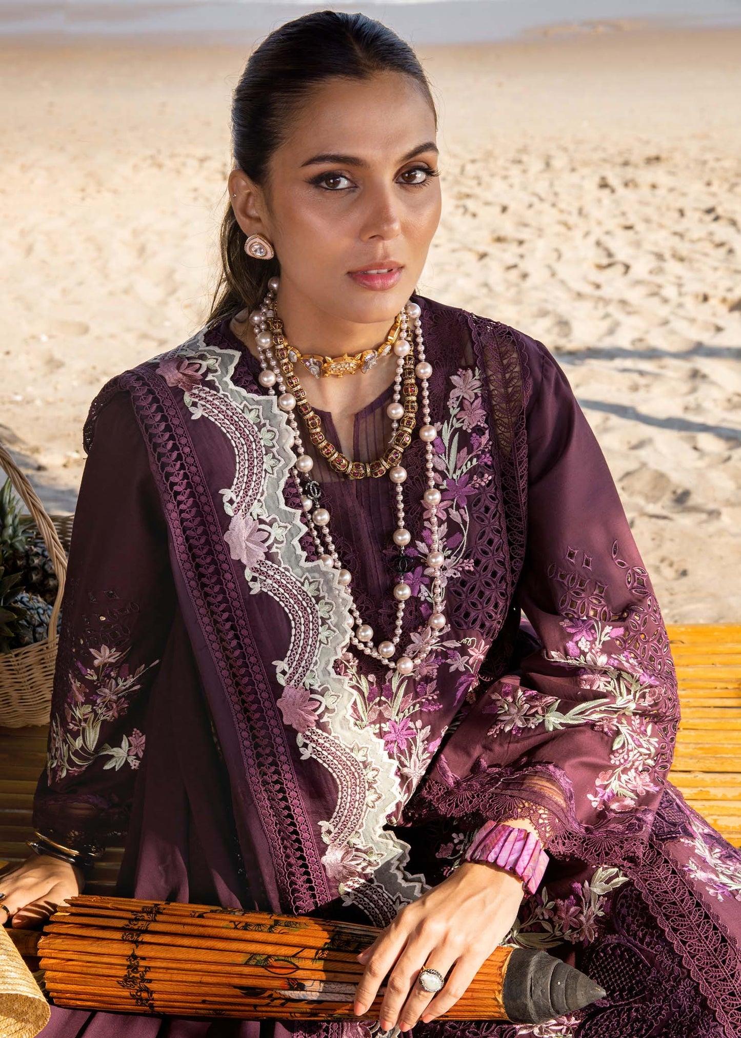 Saira Shakira | Luxury Lawn 25 | DAHLIA-B by Maria Faisal - Registered Vendor of : Saira Shakira - type : Ladies Clothes - 100% original wedding dresses