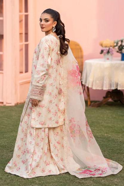 Ellena | Pret Dresses | 3-PC Stitched Embroidered Suit 901OWM - Ladies Clothes - Maria Faisal