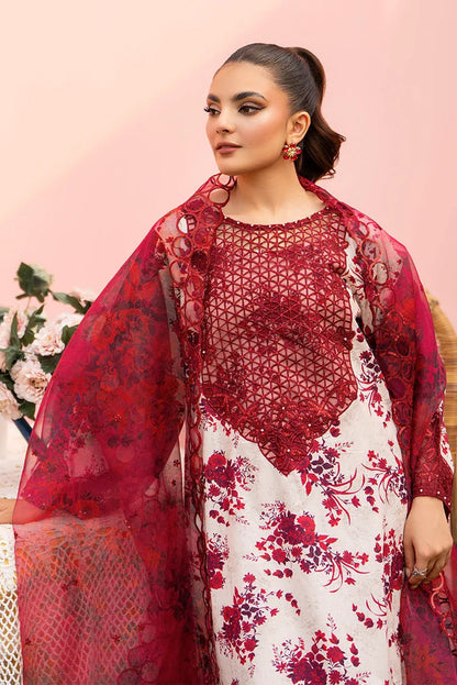 Ellena | Pret Dresses | 3-PC Stitched Embroidered Suit  982OWS - Ladies Clothes - Maria Faisal