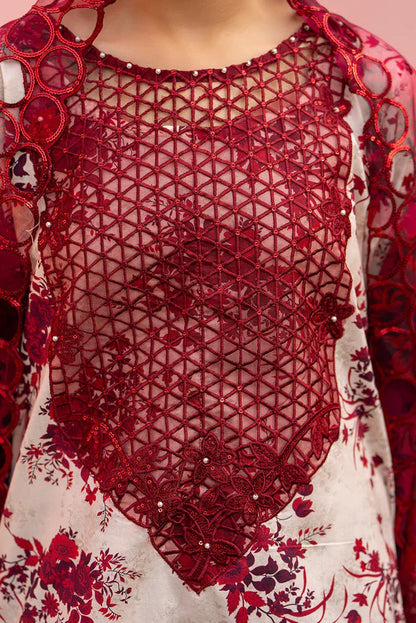 Ellena | Pret Dresses | 3-PC Stitched Embroidered Suit  982OWS - Ladies Clothes - Maria Faisal