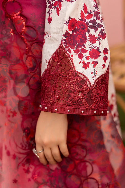 Ellena | Pret Dresses | 3-PC Stitched Embroidered Suit  982OWS - Ladies Clothes - Maria Faisal