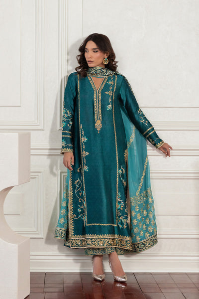 Mina Hasan | Eid ul Adha 26 | Fareeda - Luxury Dress - available at Maria Faisal in UK and USA.