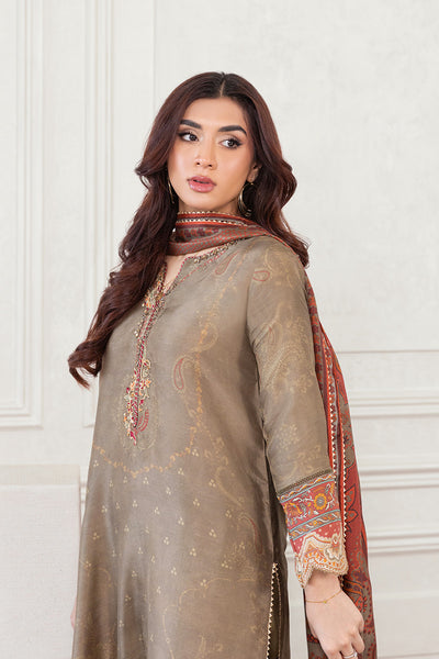 Mina Hasan | Eid ul Adha 26 | Maroon Hint - Luxury Dress - available at Maria Faisal in UK and USA.