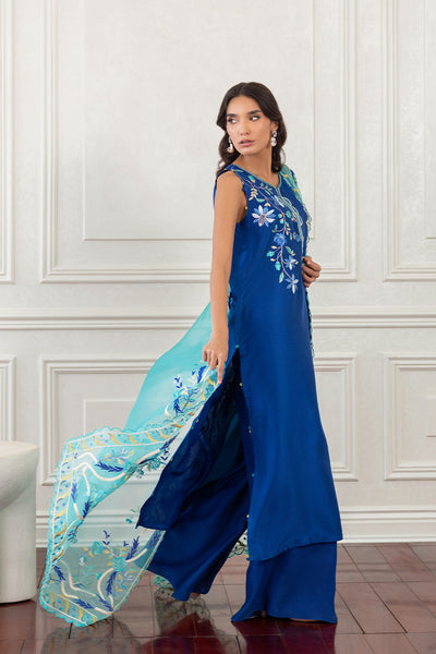 Mina Hasan | Eid ul Adha 26 | Najma - Luxury Dress - available at Maria Faisal in UK and USA.