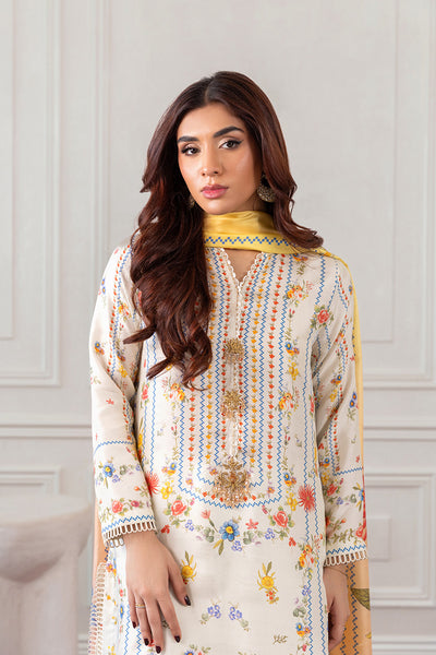 Mina Hasan | Eid ul Adha 26 | Long Vintage - Luxury Dress - available at Maria Faisal in UK and USA.