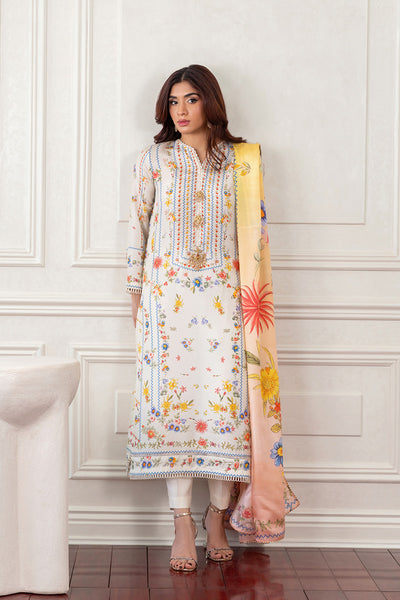 Mina Hasan | Eid ul Adha 26 | Long Vintage - Luxury Dress - available at Maria Faisal in UK and USA.
