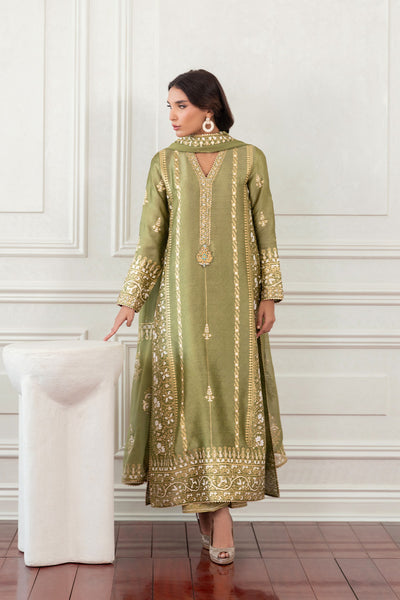 Mina Hasan | Eid ul Adha 26 | Halima - Luxury Dress - available at Maria Faisal in UK and USA.
