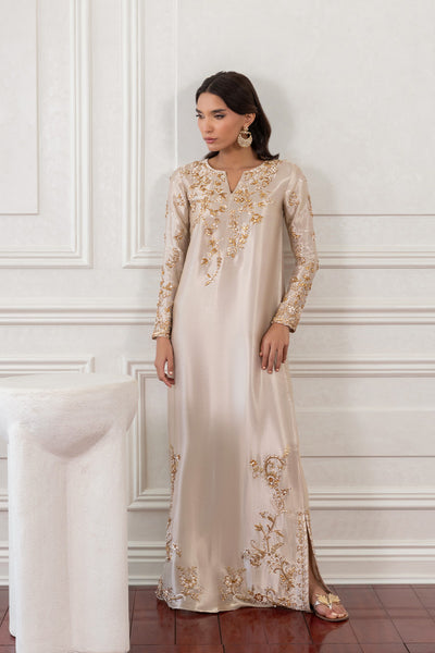 Mina Hasan | Eid ul Adha 26 | Ghazala - Luxury Dress - available at Maria Faisal in UK and USA.