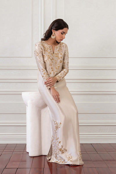 Mina Hasan | Eid ul Adha 26 | Ghazala - Luxury Dress - available at Maria Faisal in UK and USA.