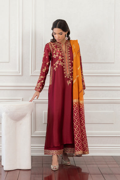 Mina Hasan | Eid ul Adha 26 | Zaiba - Luxury Dress - available at Maria Faisal in UK and USA.