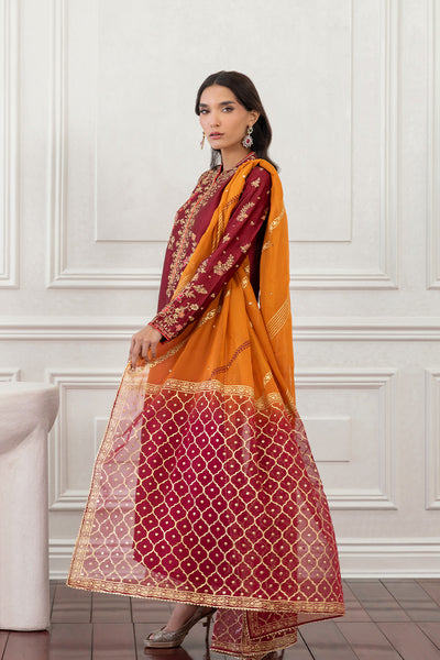 Mina Hasan | Eid ul Adha 26 | Zaiba - Luxury Dress - available at Maria Faisal in UK and USA.