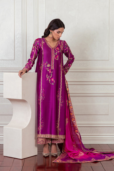 Mina Hasan | Eid ul Adha 26 | Tabassum - Luxury Dress - available at Maria Faisal in UK and USA.