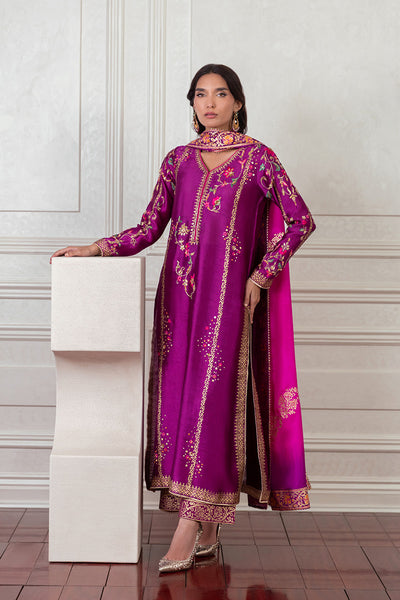 Mina Hasan | Eid ul Adha 26 | Tabassum - Luxury Dress - available at Maria Faisal in UK and USA.