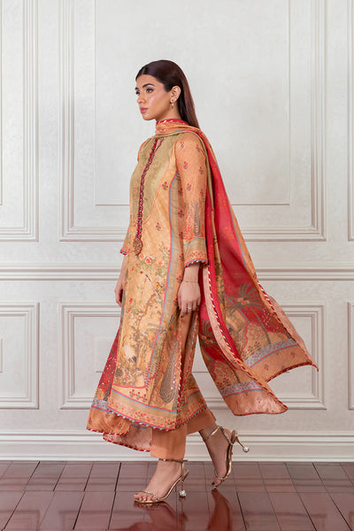 Mina Hasan | Eid ul Adha 26 | Mughal Chinoiserie - Luxury Dress - available at Maria Faisal in UK and USA.