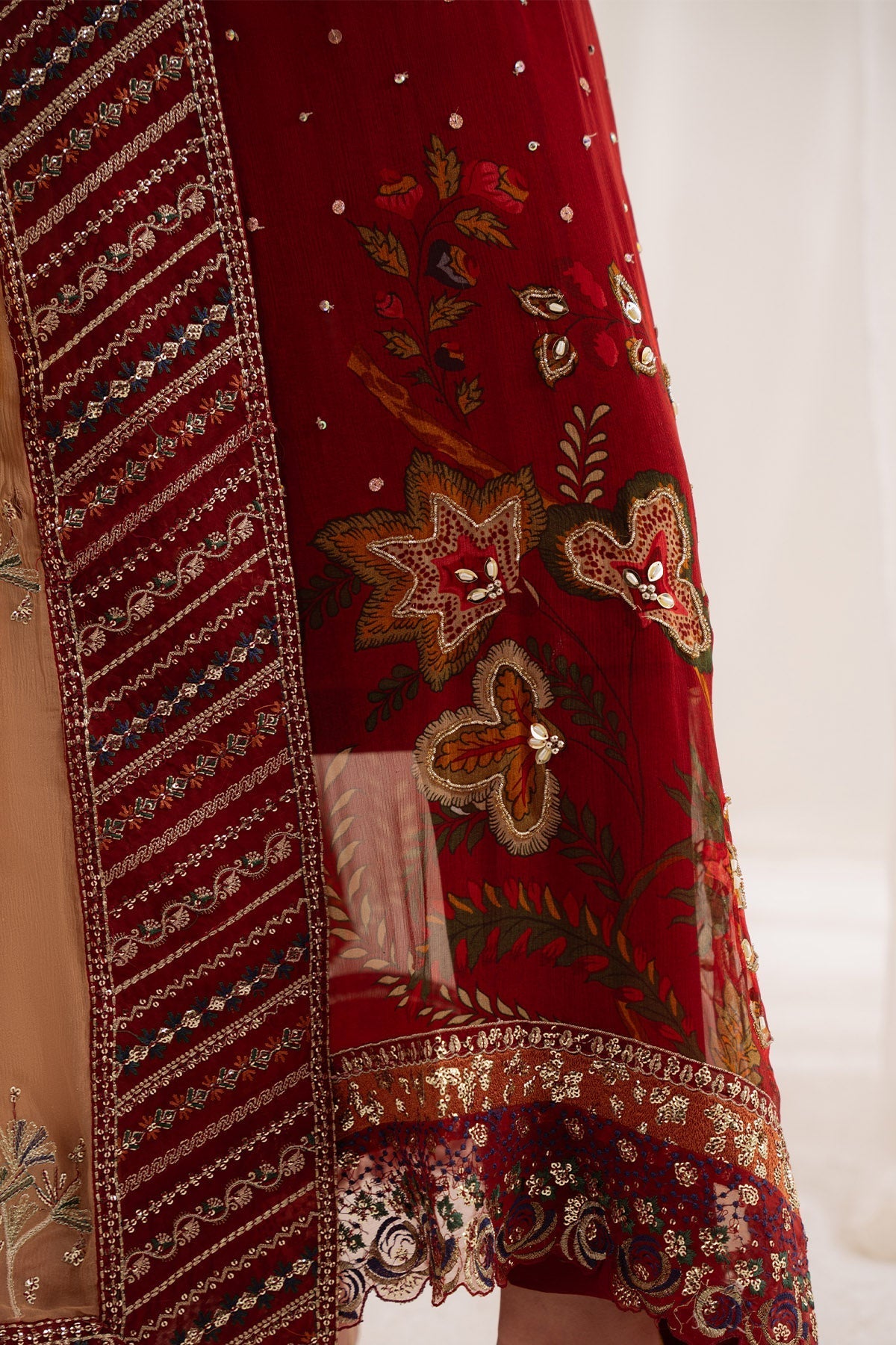 Nureh | Omara Formals | NEL-92 - Formal Dress - available at Maria Faisal in UK and USA.