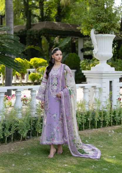 Elaf Premium | Signature Embroidered Lawn with Chiffon Collection 26 | ESG-1B BIANCA - Luxury Dress - available at Maria Faisal in UK and USA.
