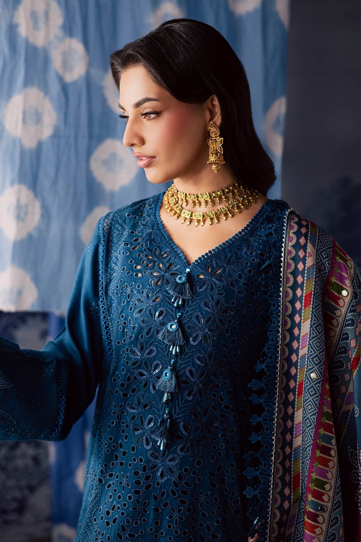NE-206 – authentic Pakistani dress from the Bazaar Luxe 25 collection for women in the UK