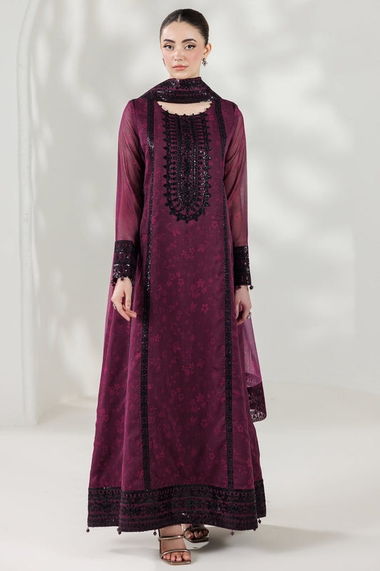 Farasha | Formals 26 | Violet Eclips - Formal Dress - available at Maria Faisal in UK and USA.
