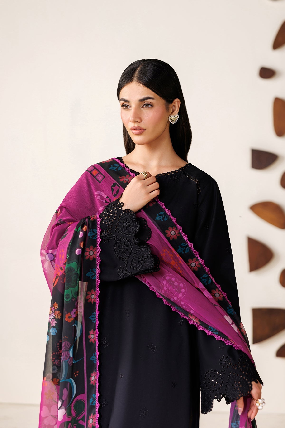 Farasha | Summer Melody 26 | DARK DESIRE - Casual Dress - available at Maria Faisal in UK and USA.