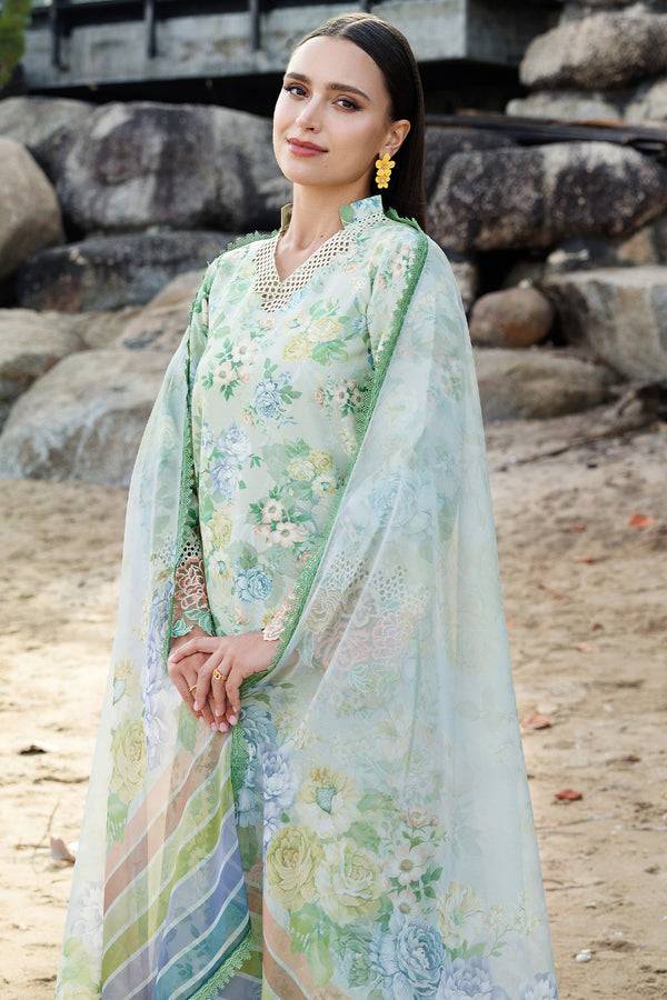 Farasha | Printed Essentials | Mint Bloom by Maria Faisal - Registered Vendor of : Farasha - type : Ladies Clothes - 100% original wedding dresses