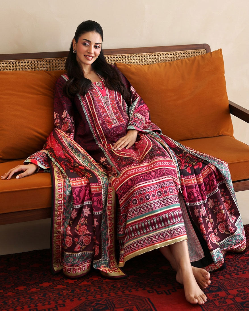 Mushq | Nirvana Anmol Edit | Day Dreamer - Luxury Dress - available at Maria Faisal in UK and USA.