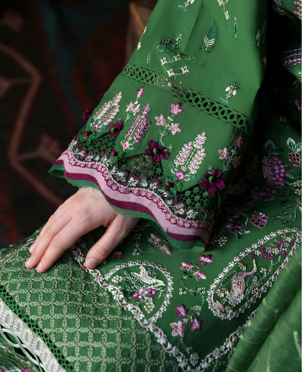 Republic Womenswear | Aylin Summer Lawn 24 | Ezel (D7-A) - Designer Dress with Intricate embroidery and embellishments. Shop elegent wedding dress at Maria Faisal.