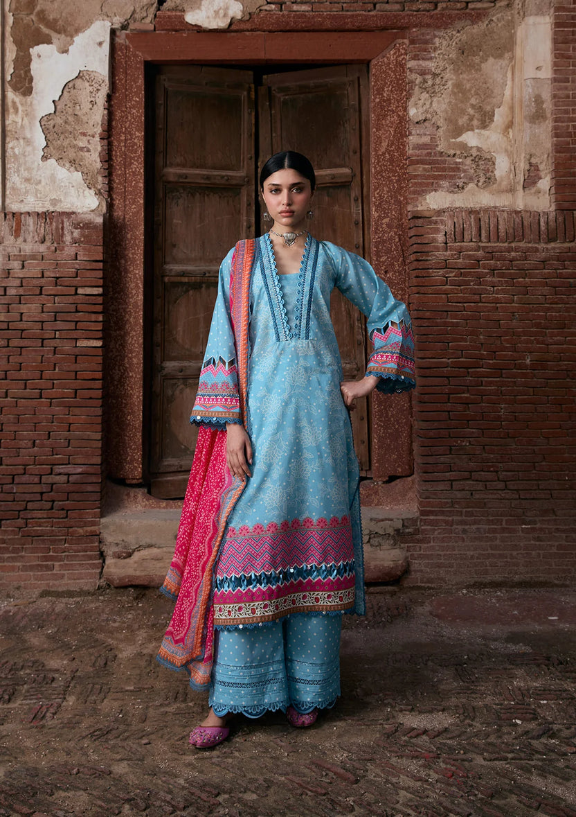 Kahf Premium | Prints Collection 26 | KPS-7B SHABNAM - Luxury Dress - available at Maria Faisal in UK and USA.