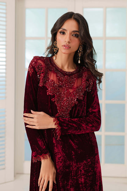 Mina Hasan | Signature Pret | Saeeda - Luxury Dress - available at Maria Faisal in UK and USA.