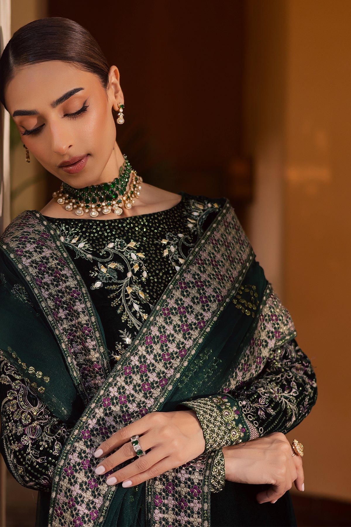 NW-115 – authentic Pakistani dress from the Maya Velvet collection for women in the UK