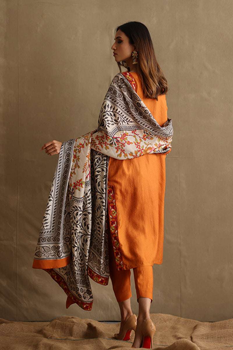 Mina Hasan | Signature Pret | Aafrah - Luxury Dress - available at Maria Faisal in UK and USA.