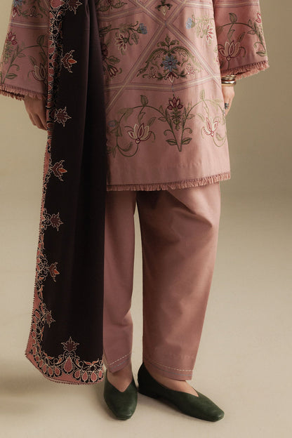 Zara Shahjahan | Coco Winter 25 | Coral-4A - Luxury Dress - available at Maria Faisal in UK and USA.