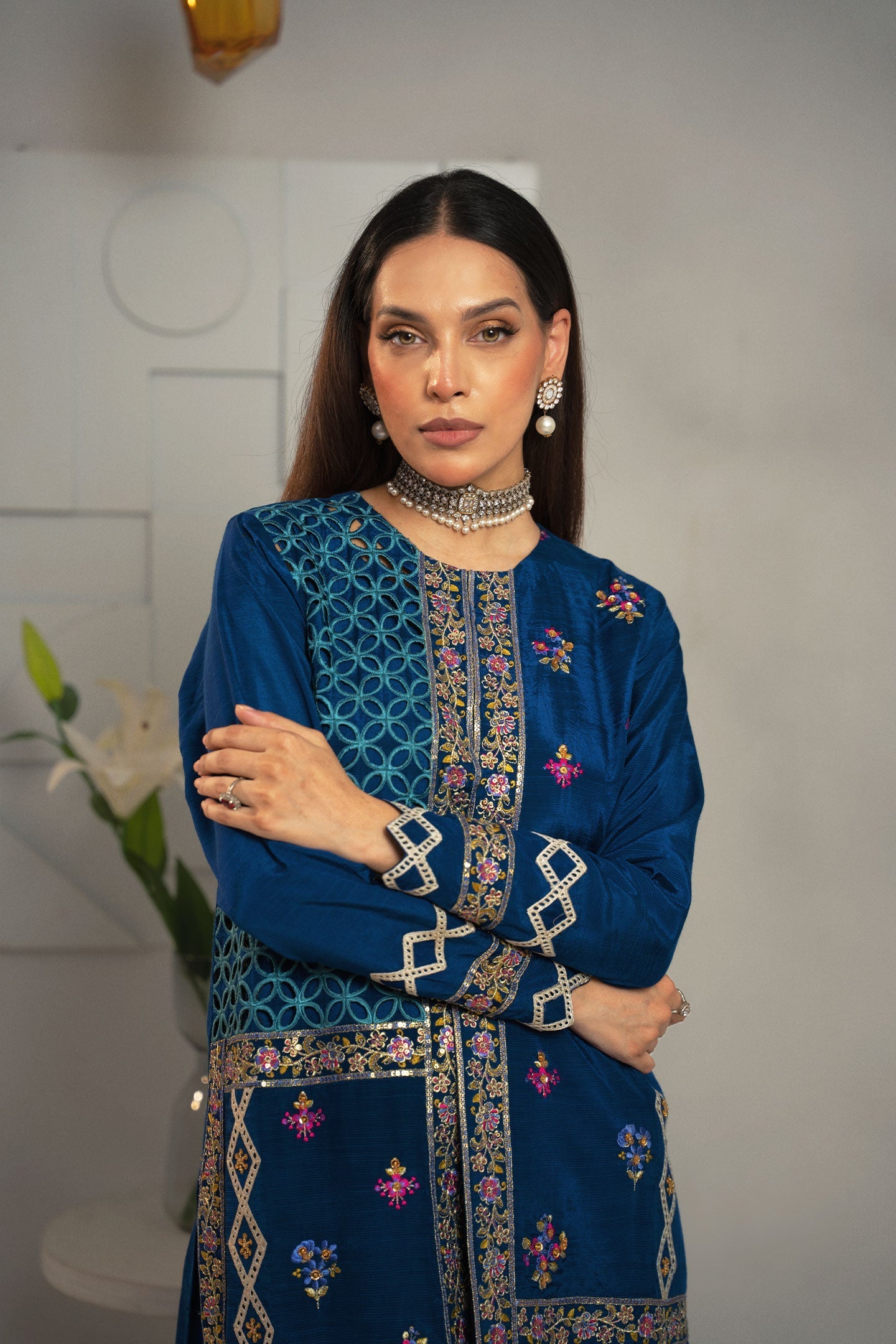 Fozia Khalid | Dilkash Festive Wear 25 | Laraib - Formal Dress - available at Maria Faisal in UK and USA.
