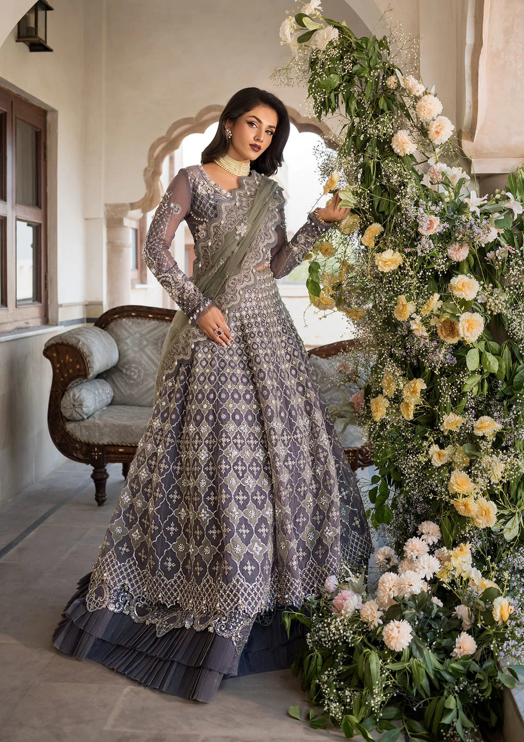 Elaf Premium | Formal Handwork Collection | EFH-02 NAZNEEN - Ladies Clothes - Maria Faisal