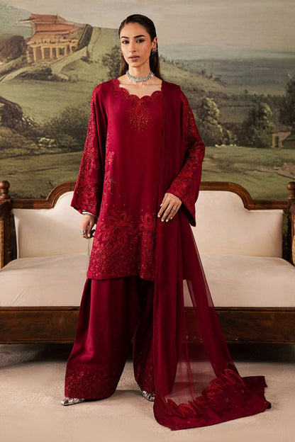 Nureh | Shades of Winter | NP-675 - Casual Dress - available at Maria Faisal in UK and USA.