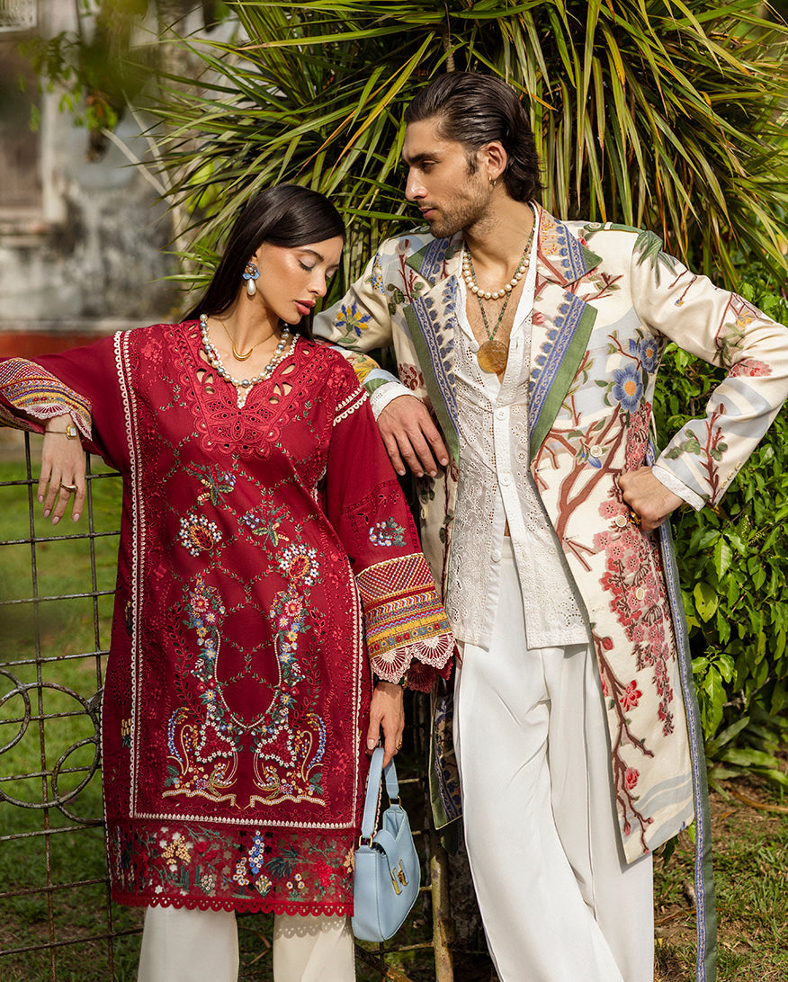 Esmel | Mon Tresor Luxe Lawn 26 | Merci Pour Tout - Luxury Dress - available at Maria Faisal in UK and USA.