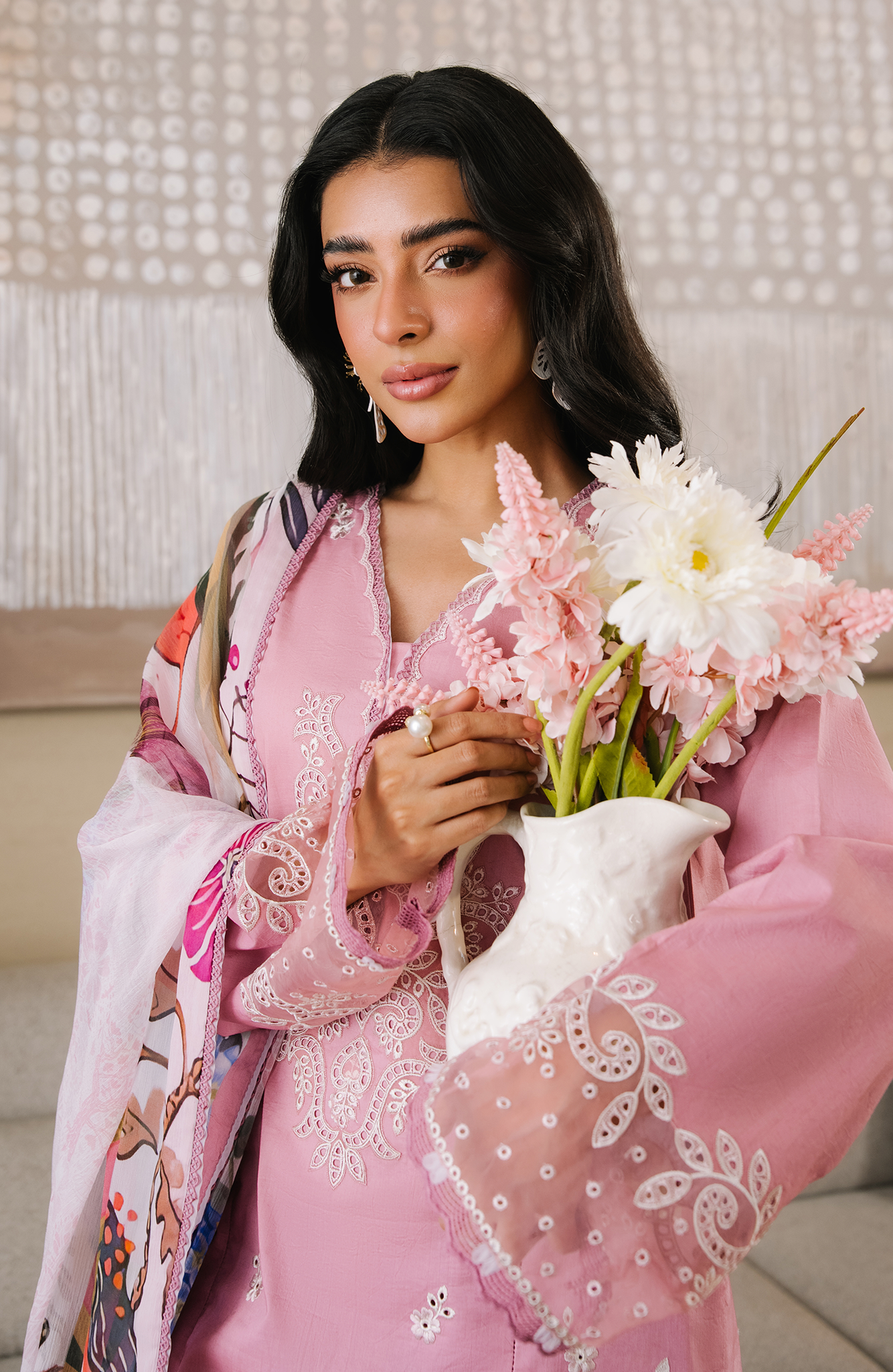 Seran | Afsanah Lawn | Mehar - Luxury Dress - available at Maria Faisal in UK and USA.