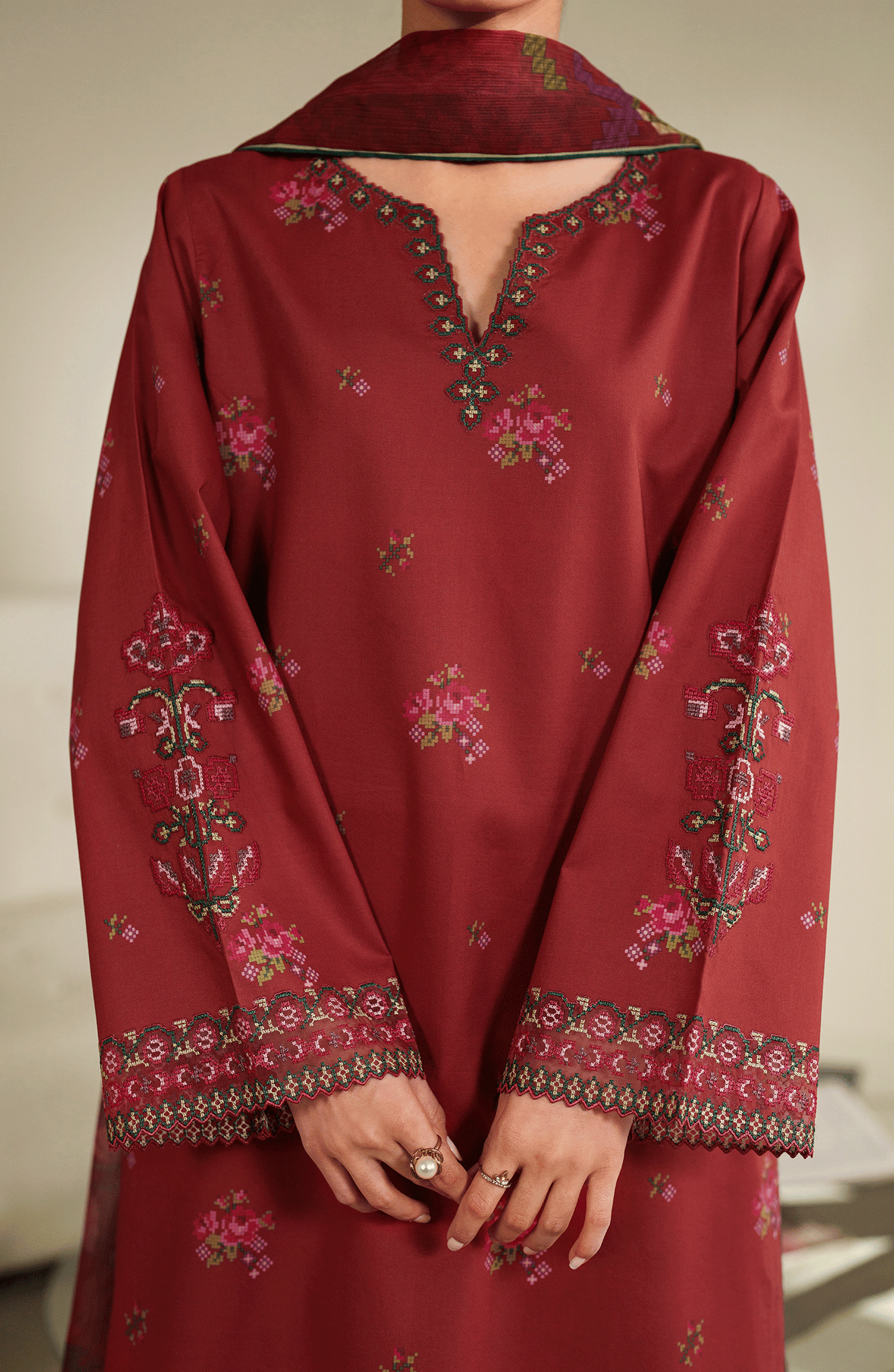 Seran | Ilara Cambric | SORREL - Ladies Clothes - Maria Faisal